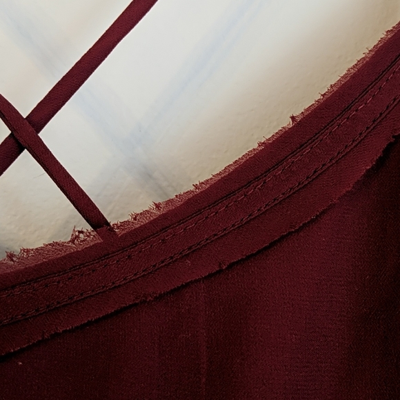 Women's mauve maxi dress - Picture 6 of 7